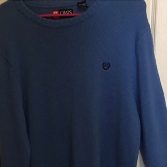 Chaps Men's V-Neck Sweater in Navy - Picture 6 of 11